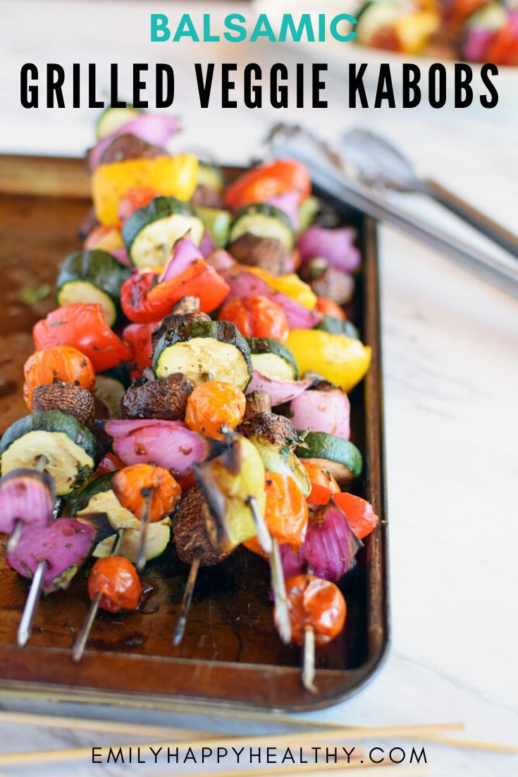 Easy Grilled Balsamic Vegetable Kabobs Recipe Healthy Vegan Recipe