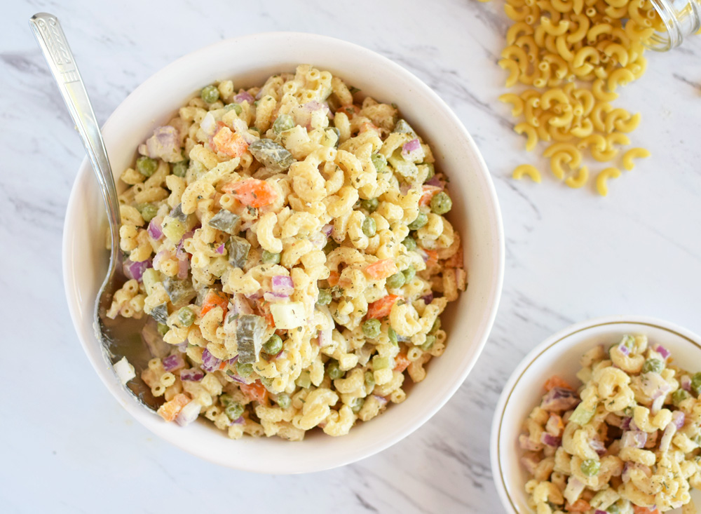 Healthy Macaroni Salad Without Mayo Vegan Recipe