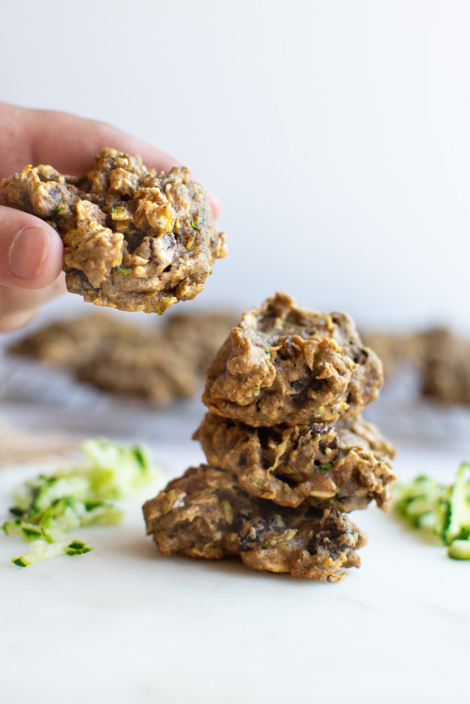 Healthy Vegan Zucchini Oatmeal Cookies - Whole Food Plant Based Recipe