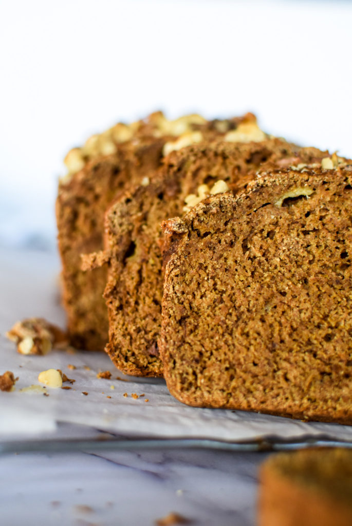 Healthy Vegan Pumpkin Banana Bread Recipe (Oil Free)